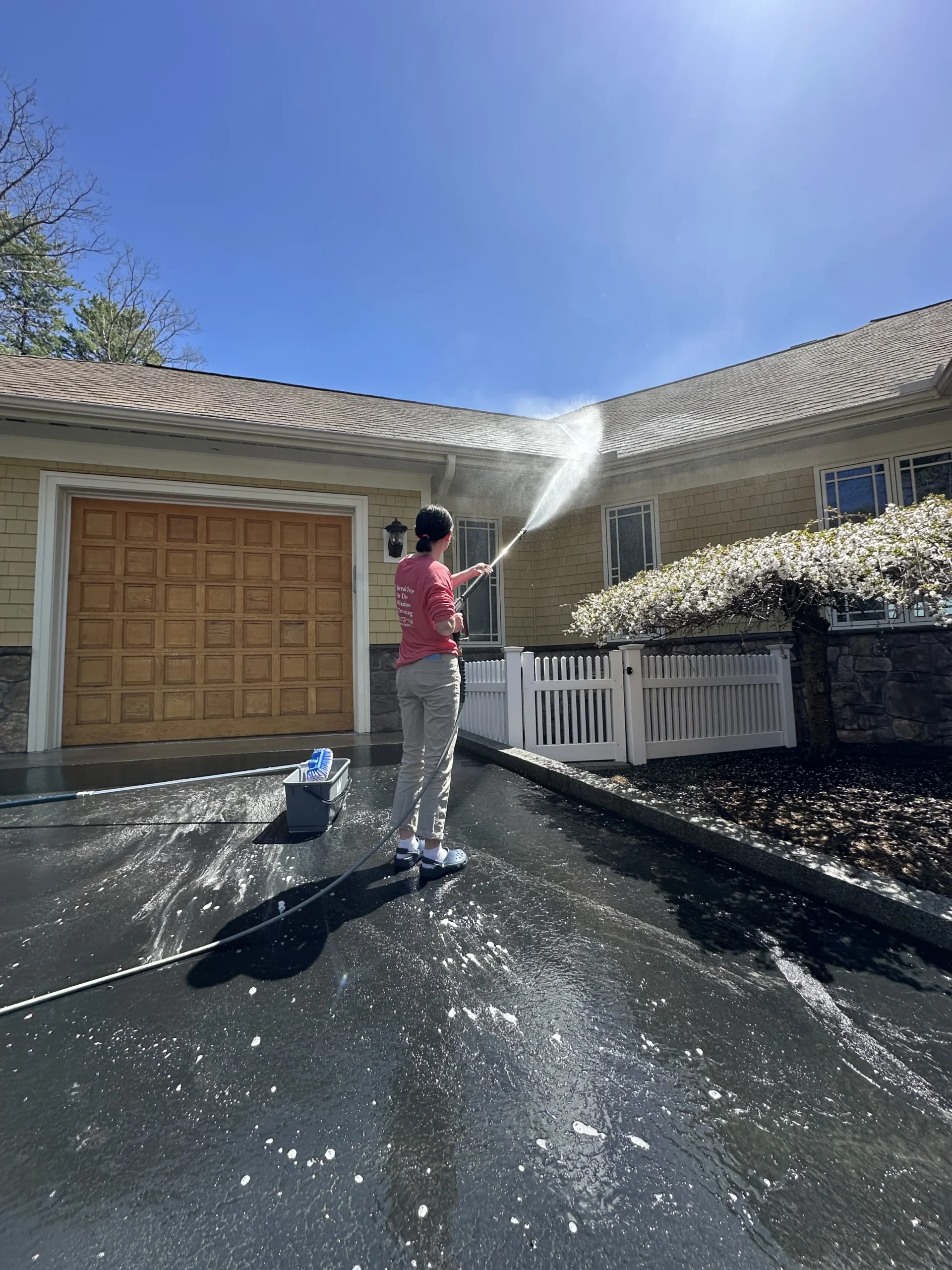 Pressure washing extends the life of your home's exterior, including roofing, siding and stone or brick walls and walk ways.